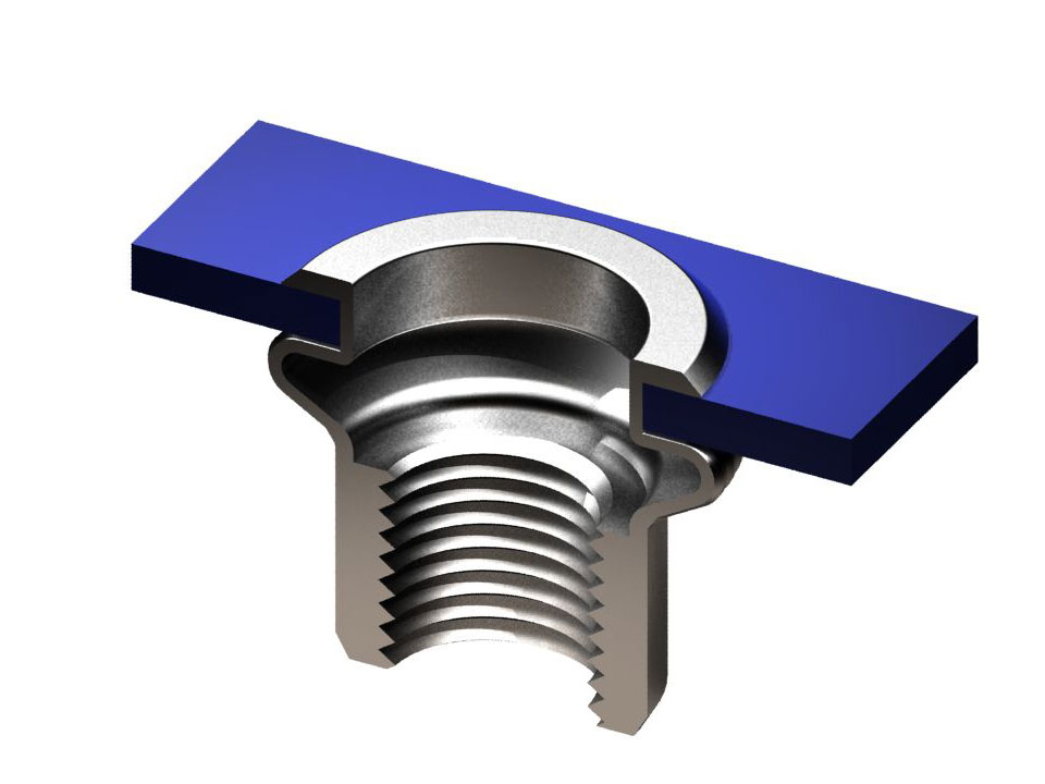 AVK Somunlu Perçin Yuvarlak Gövde Çelik Flanş Kafa2